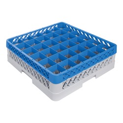 CaterRacks voetglazenkorf 36 vakken met 1 opzetrand