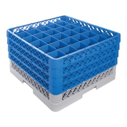 CaterRacks voetglazenkorf 36 vakken en 4 opzetranden